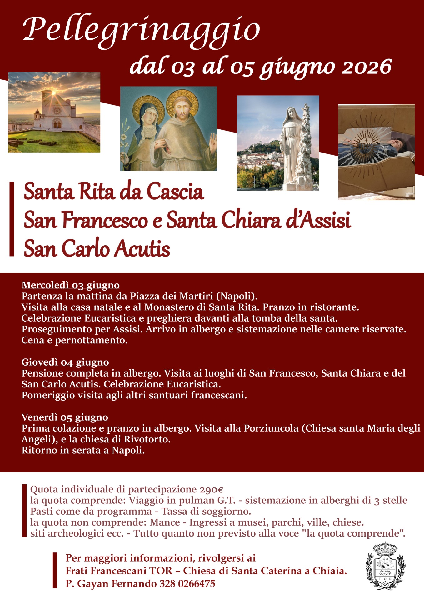Pellegrinaggio GIUGNO 2026